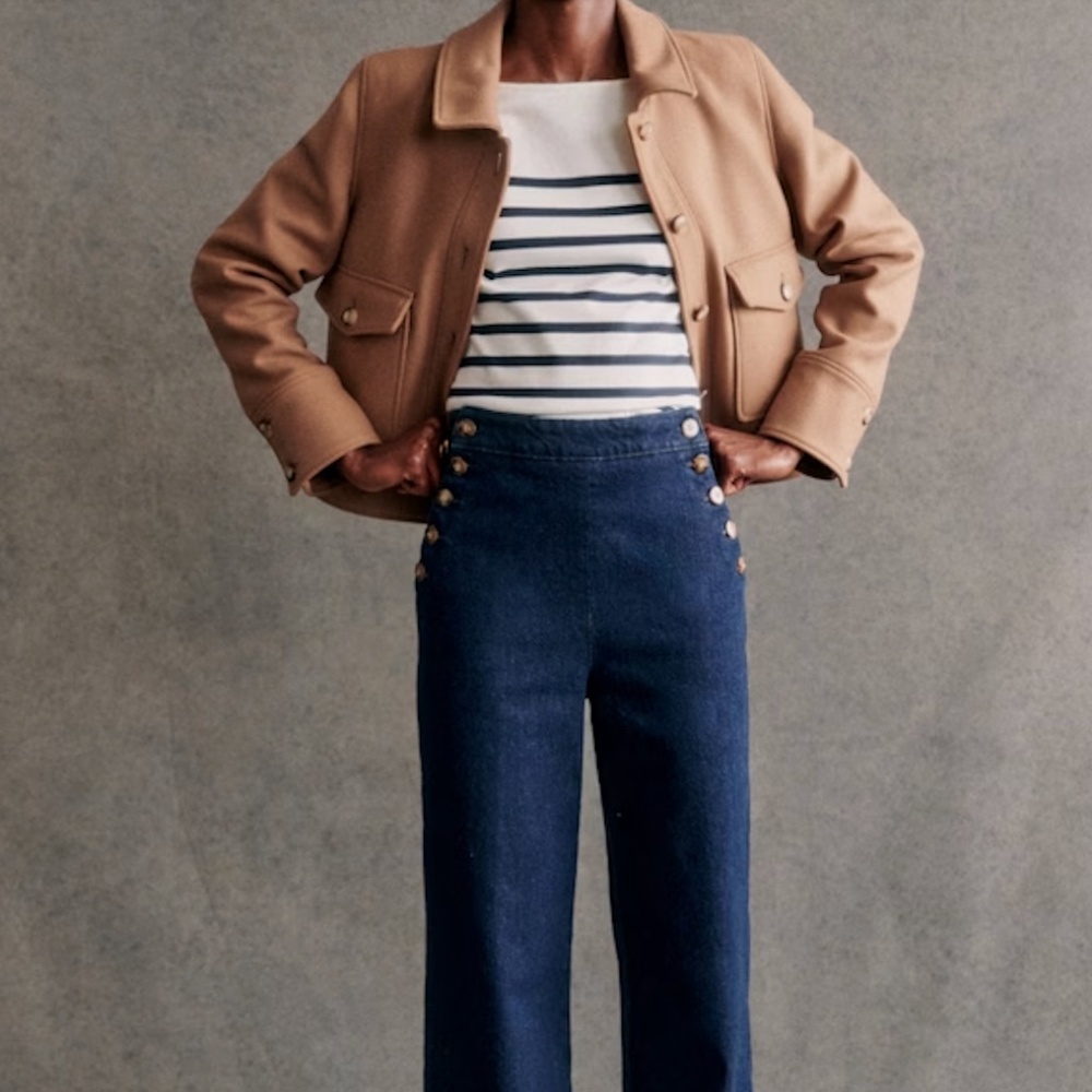 Sezane Denim Marino Trouser (NWT)